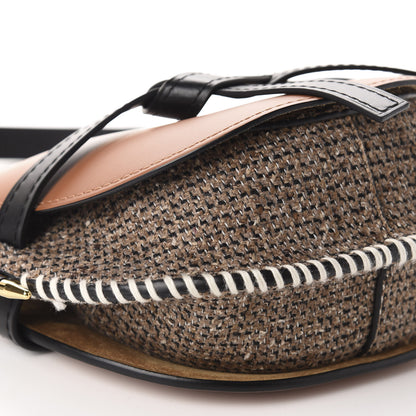 Loewe Calfskin Tweed Small Gate Crossbody Bag Tan 6 of 11