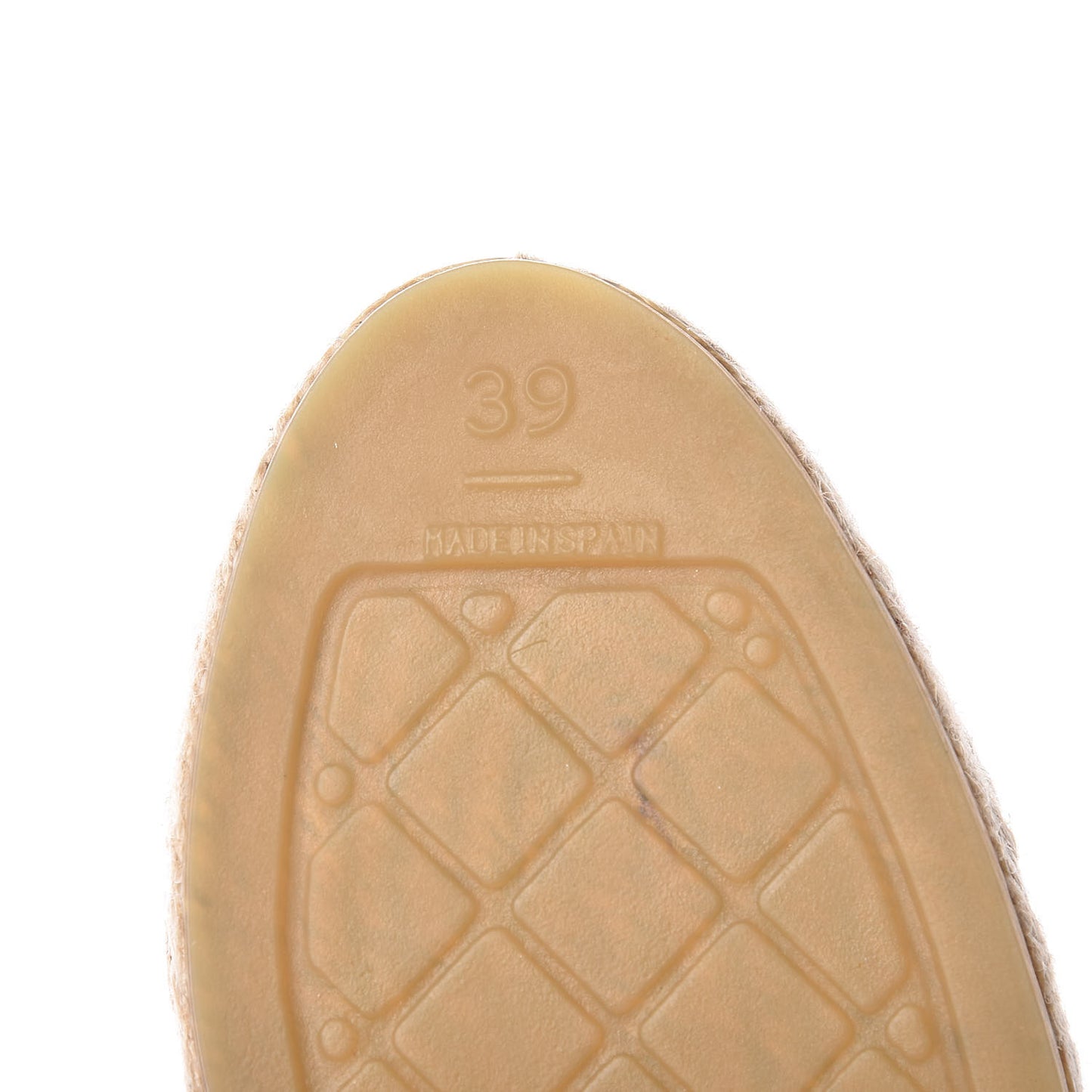 Lambskin CC Espadrilles 39 Beige Black