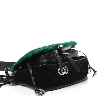 Prada Cavallino Velluto Corsaire Antic Crossbody Bag Biliardo Black 4 of 10