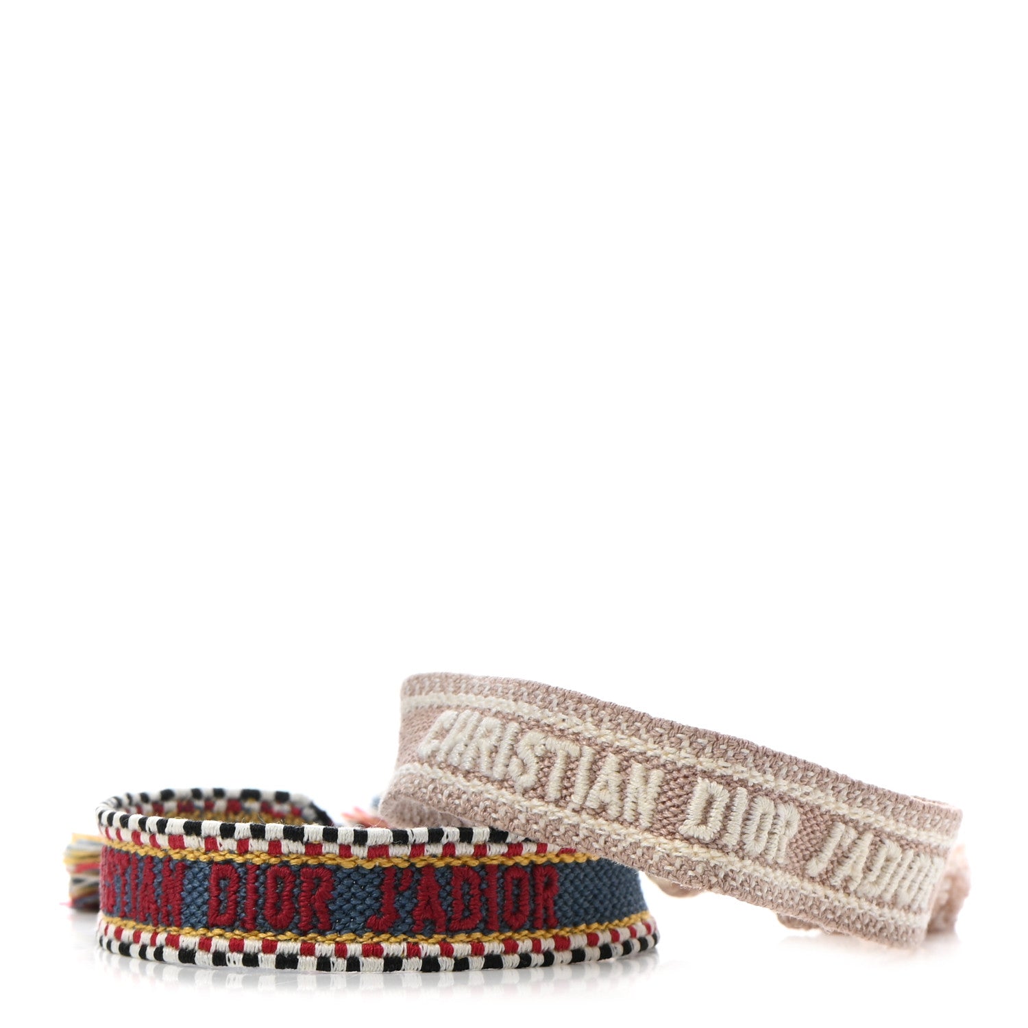 Christian Dior Woven Cotton J'Adior Friendship Bracelet Set 1 of 6