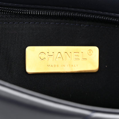 Chanel Goatskin Quilted Medium Chanel 19 Flap Navy Blue 6 of 10