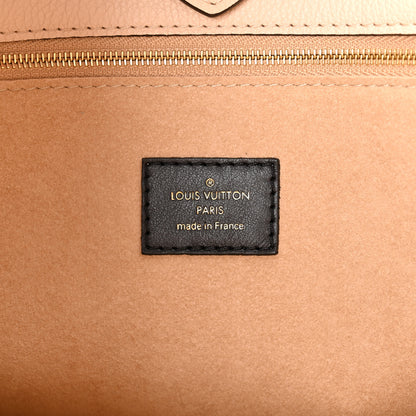 Louis Vuitton Calfskin Monogram On My Side MM Laurier Green Toffee Latte Beige 6 of 11