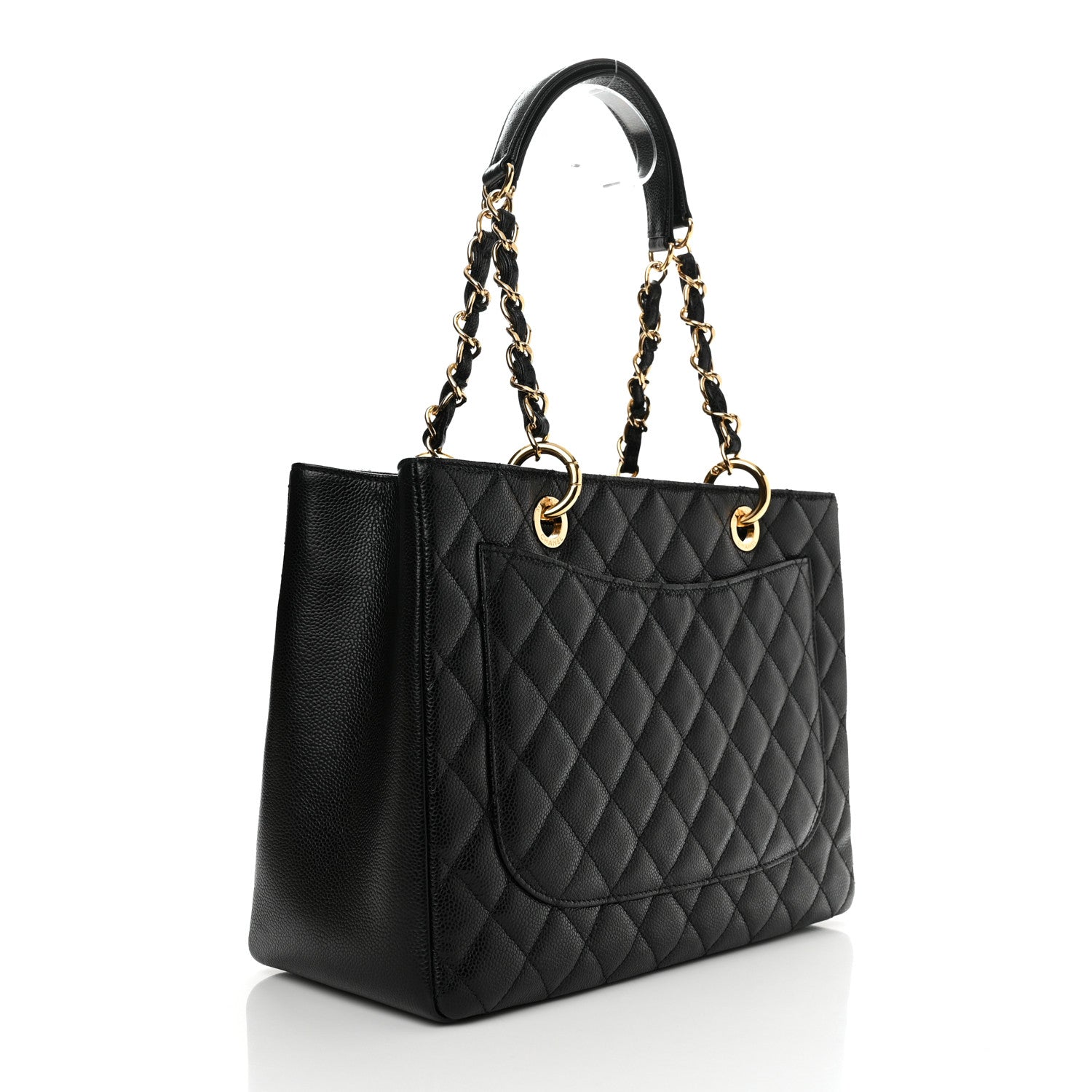 Chanel Caviar Quilted Grand Shopping Tote GST Black 3 of 13
