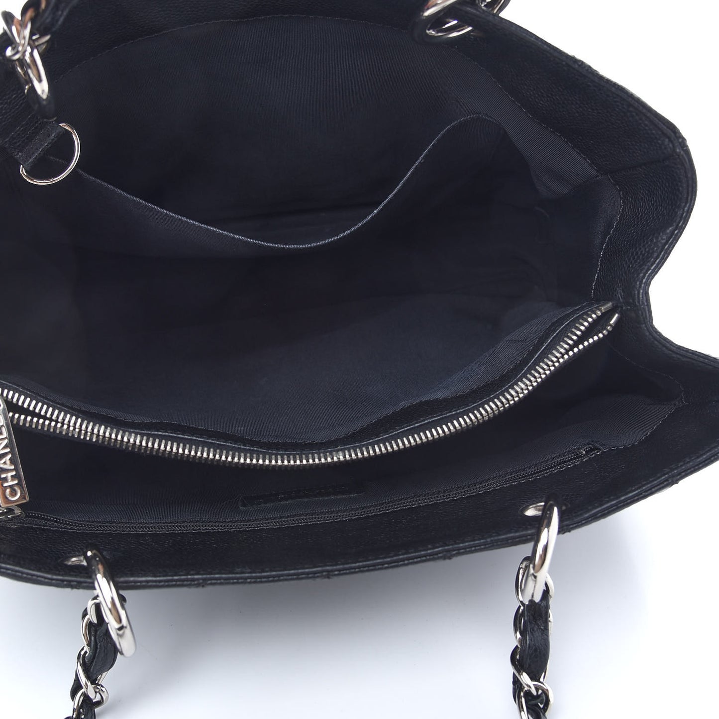 Caviar Quilted Grand Shopping Tote GST Black