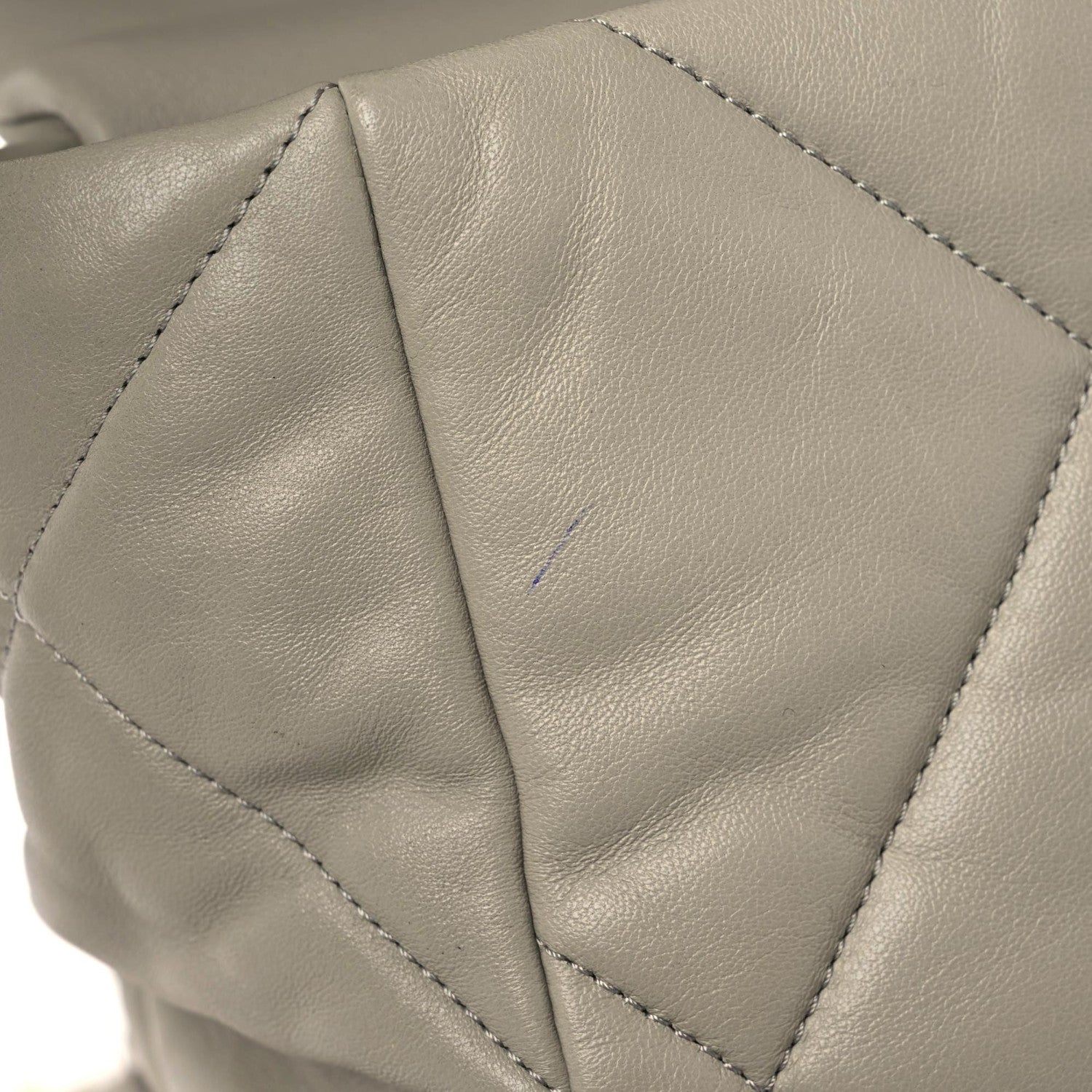Chanel Lambskin Quilted Maxi Chanel 19 Flap Grey 11 of 12