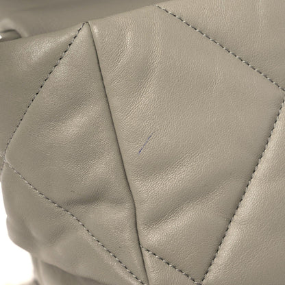 Chanel Lambskin Quilted Maxi Chanel 19 Flap Grey 11 of 12