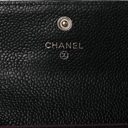 Chanel Caviar Quilted Flap Card Holder Black 5 of 9