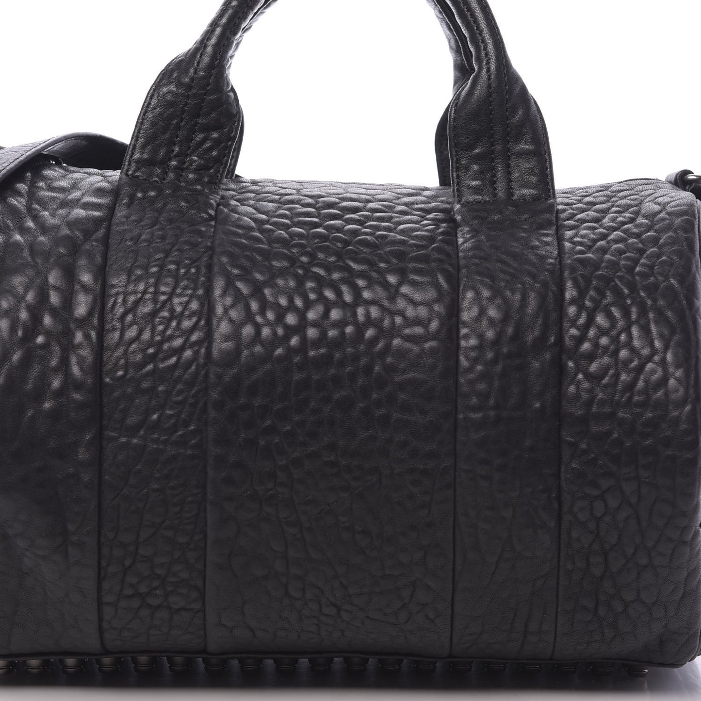 Pebbled Lambskin Rocco Black Nickel Hardware