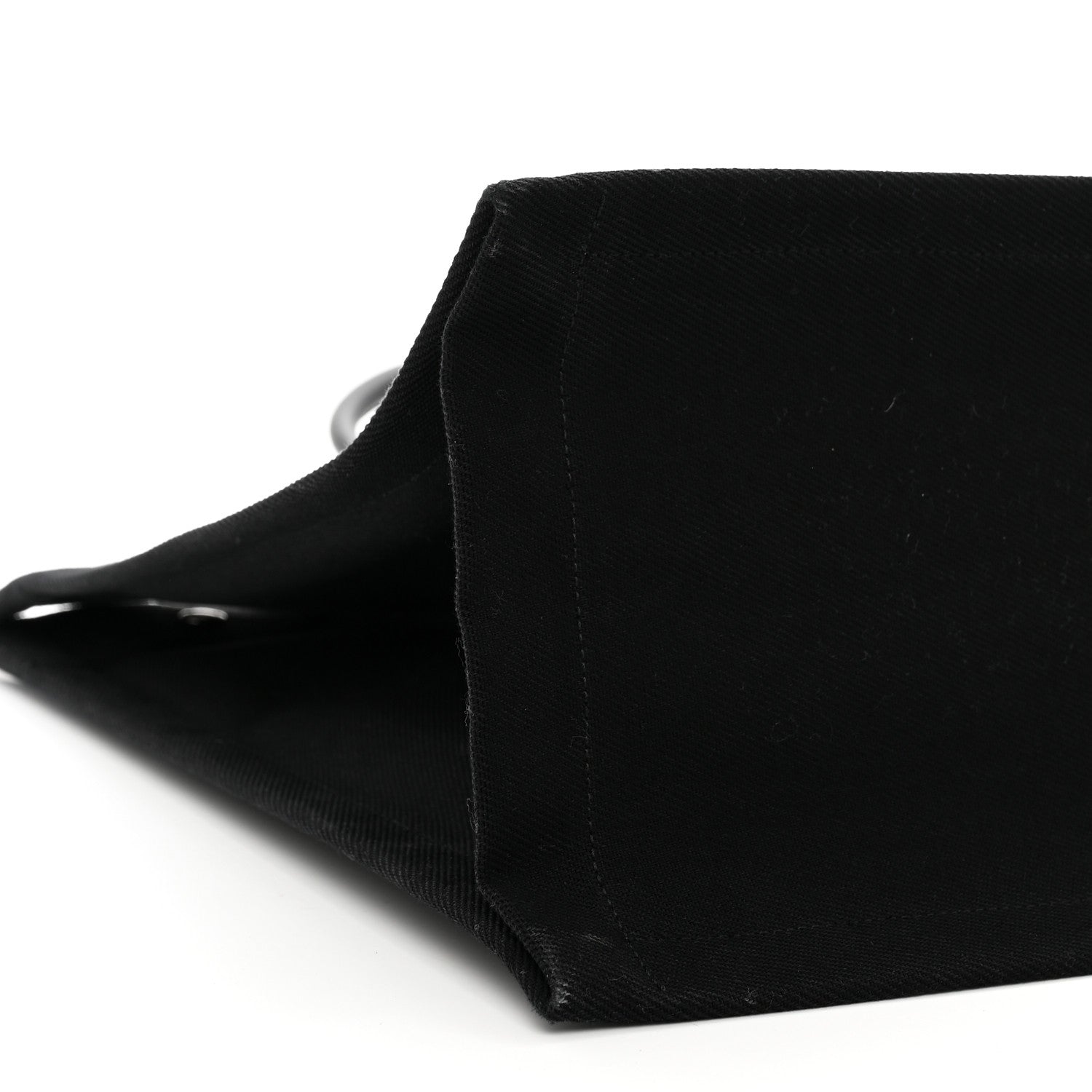 Saint Laurent Linen Calfskin Rive Gauche Tote Black 8 of 9