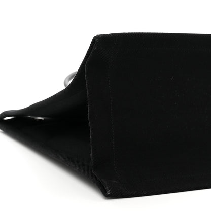 Saint Laurent Linen Calfskin Rive Gauche Tote Black 8 of 9