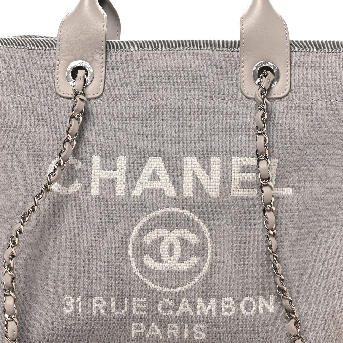 Mixed Fibers Small Deauville Tote Light Grey