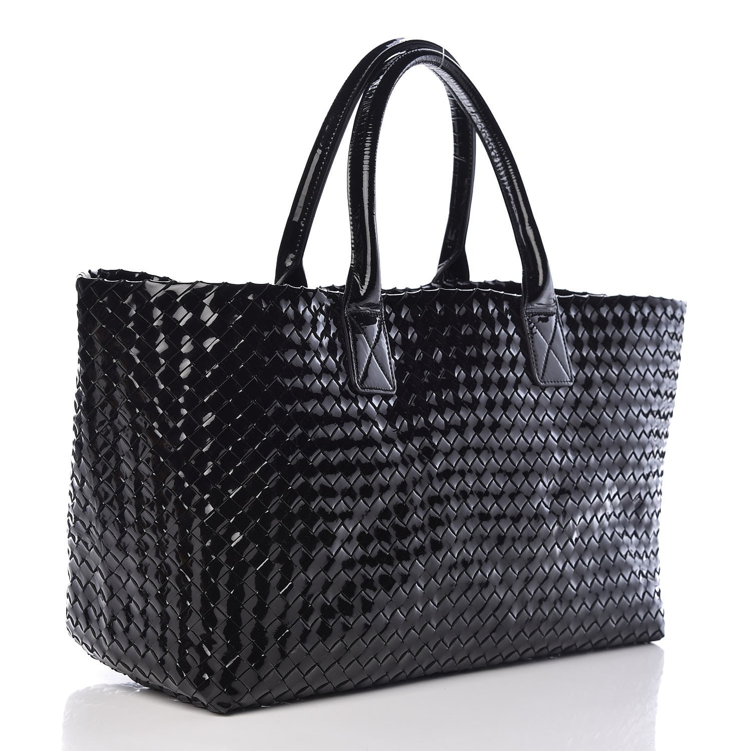 Bottega Veneta Spazzolato Nappa Intrecciato Medium Moon Cabat Black 4 of 14
