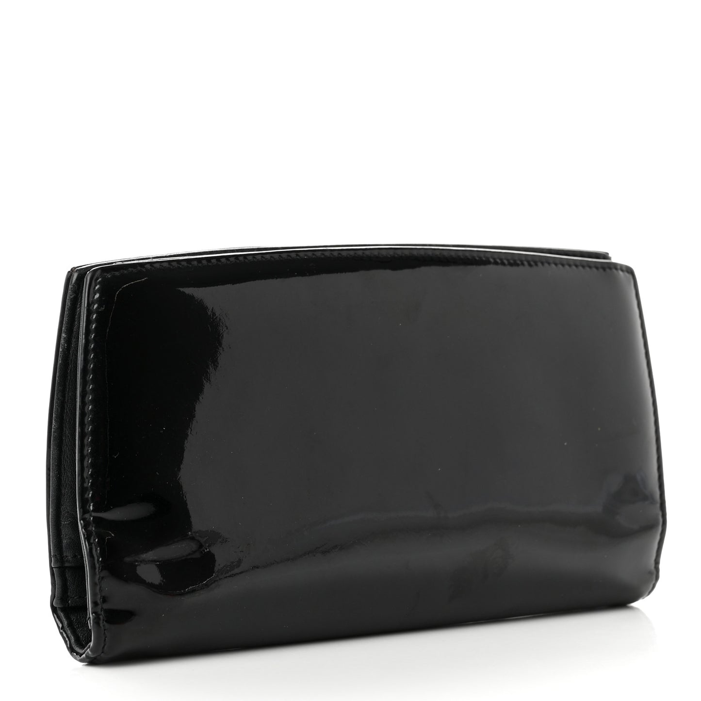 Patent CC Trousse Maquil Yen Wallet Black
