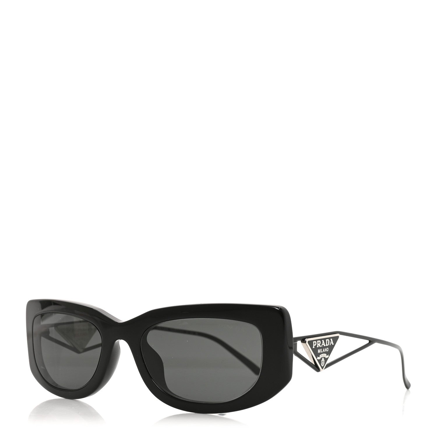 Prada Acetate Sunglasses SPR 14Y Black Slate Gray 1 of 7