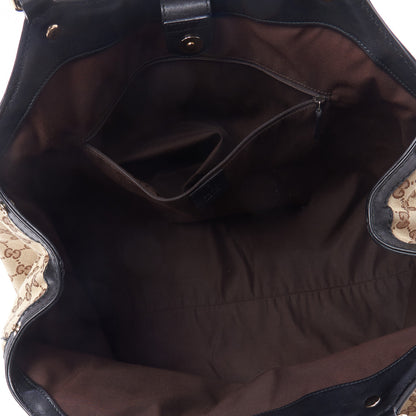 Gucci Monogram Large Sukey Tote Beige Ebony Black 7 of 9