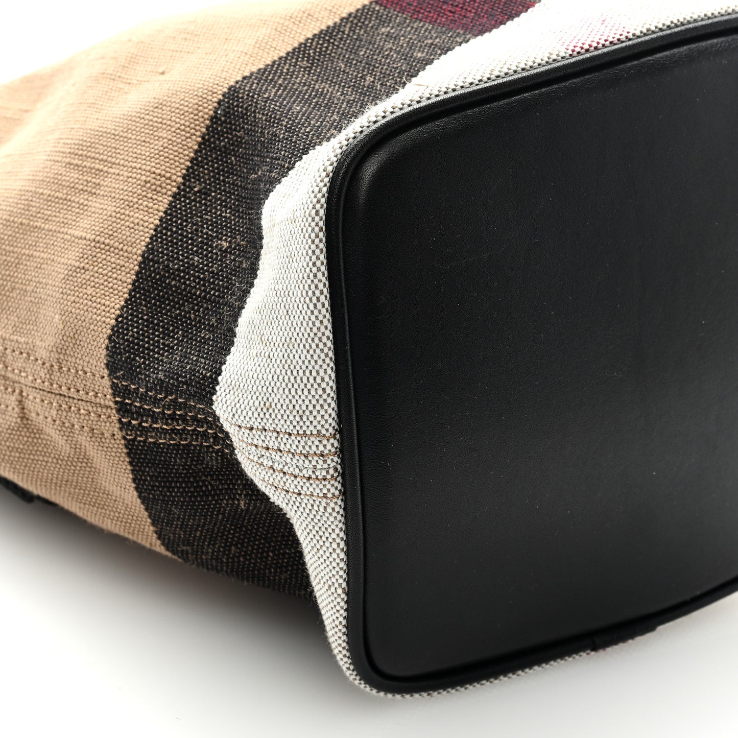 Canvas Mega Check Mini Ashby Tassel Crossbody Black