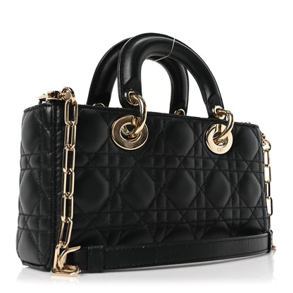 Christian Dior Lambskin Cannage Small Lady D-Joy Black 3 of 9