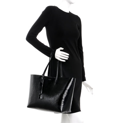 Saint Laurent Patent Calfskin Large Shopping Tote Black 2 of 10