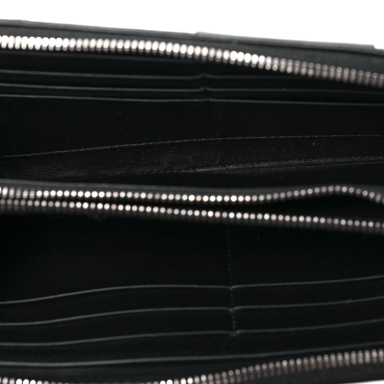 Bottega Veneta Nappa Maxi Intrecciato Zip Around Wallet Black 5 of 6