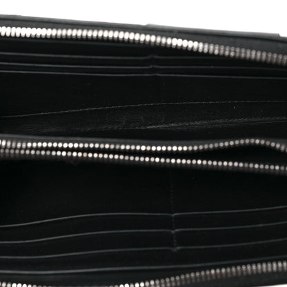 Bottega Veneta Nappa Maxi Intrecciato Zip Around Wallet Black 5 of 6