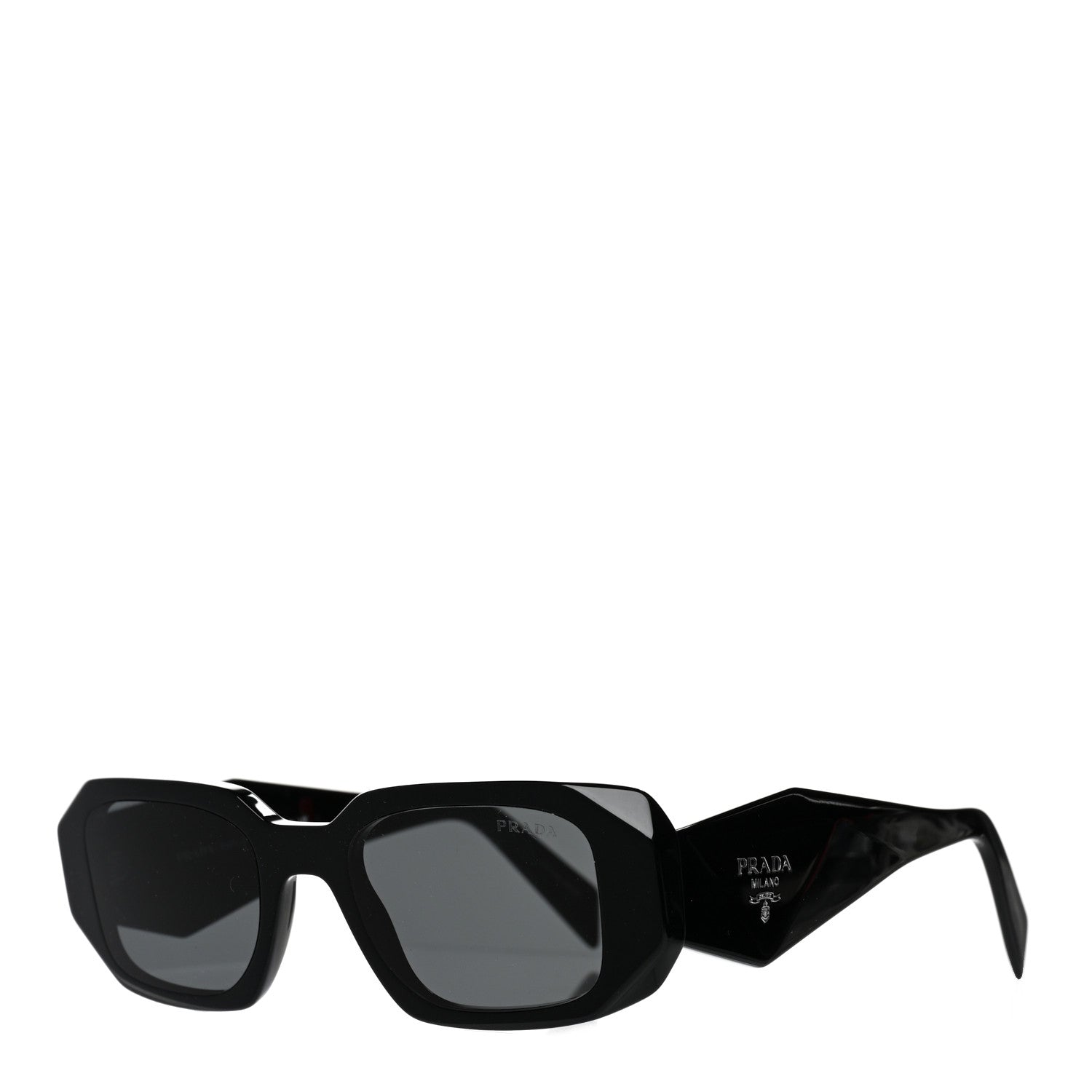 Prada Acetate Symbole Sunglasses SPR 17W Black 1 of 7