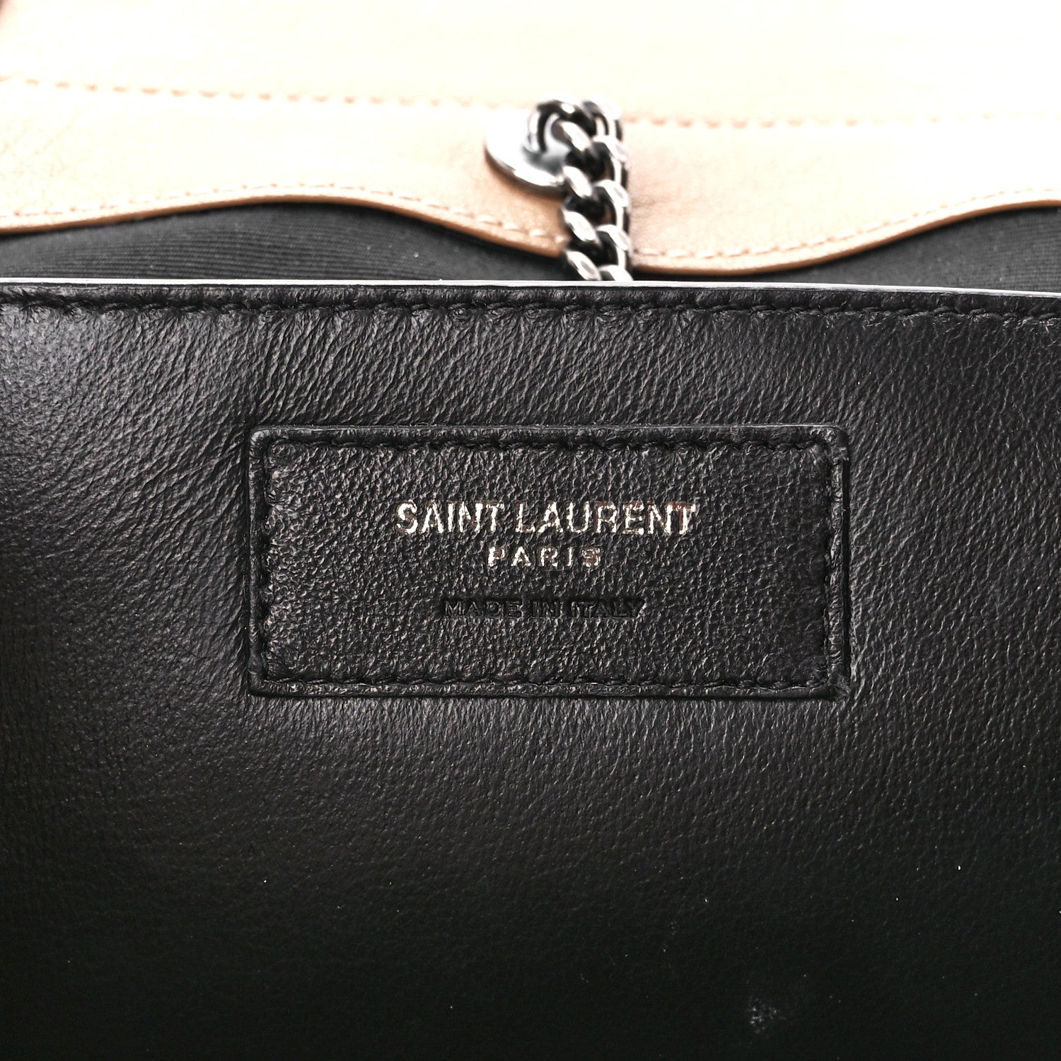 Saint Laurent Vintage Lambskin Chevron Monogram Small Nolita Peru 6 of 11