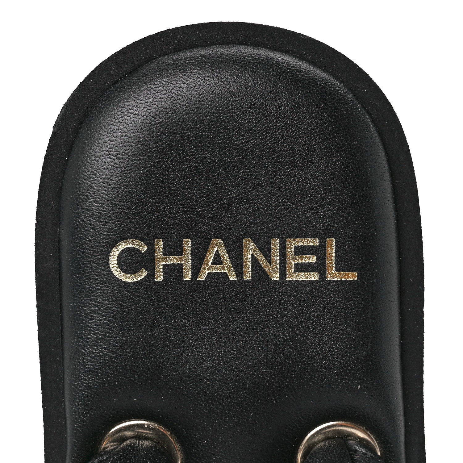 Chanel Lambskin Quilted Padded Charms Thong Sandals 39 Black 7 of 7