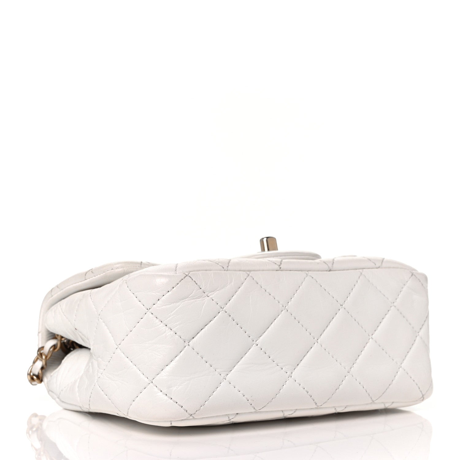 Chanel Lambskin Quilted Mini Pearl Crush Flap White 7 of 10