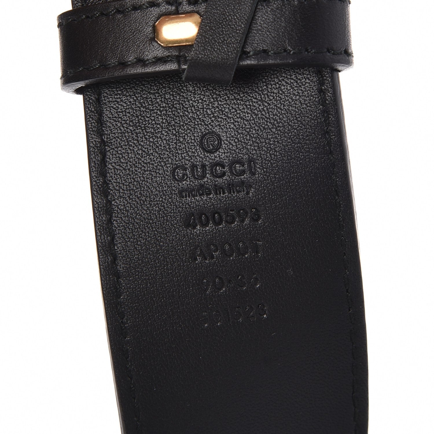 Gucci Calfskin Double G 40mm Belt 90 36 Black 5 of 5