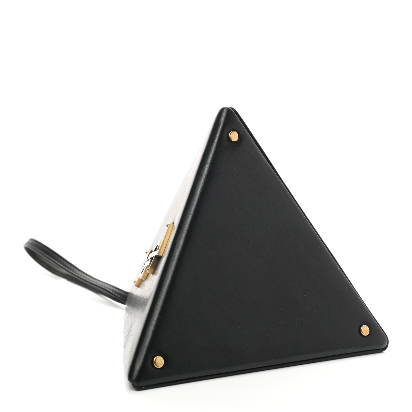 Lambskin Pyramid Clutch Black