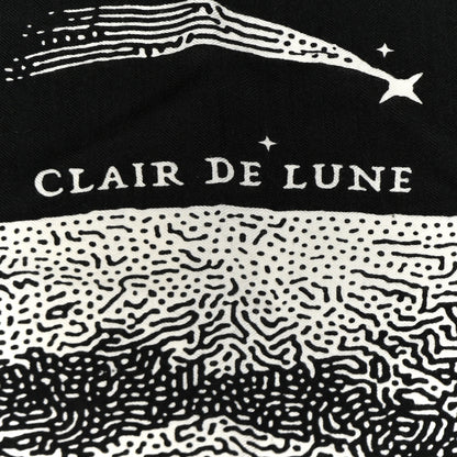 Hermes Silk Cashmere Clair De Lune Shawl 140 Black White 3 of 5