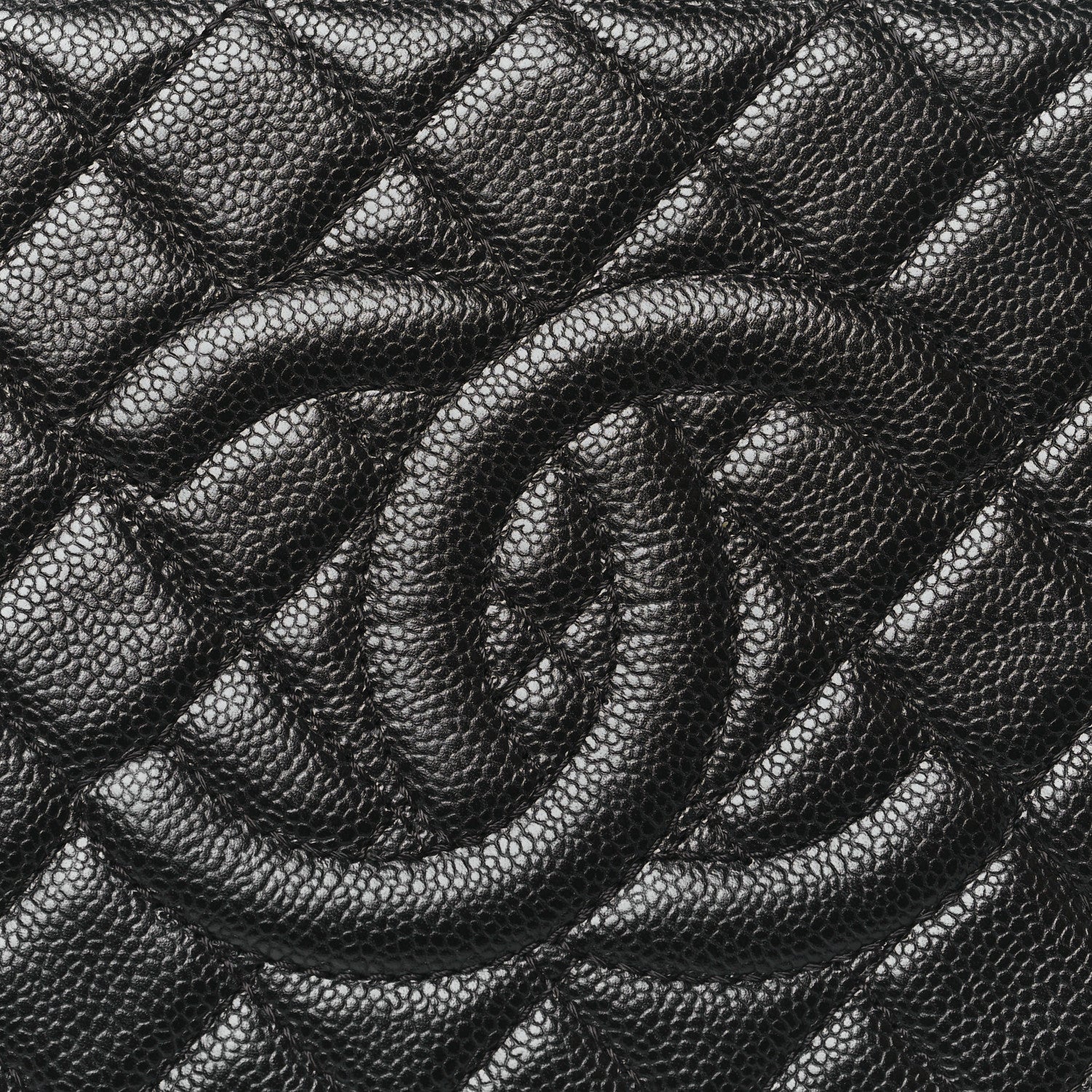 Chanel Caviar Quilted CC Large Clutch Black 8 of 11