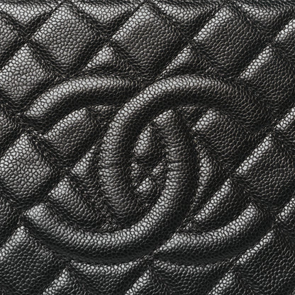 Chanel Caviar Quilted CC Large Clutch Black 8 of 11