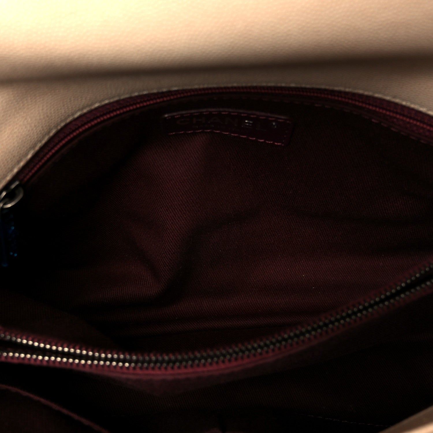 Chanel Caviar Quilted Small Coco Handle Flap Light Beige 6 of 12