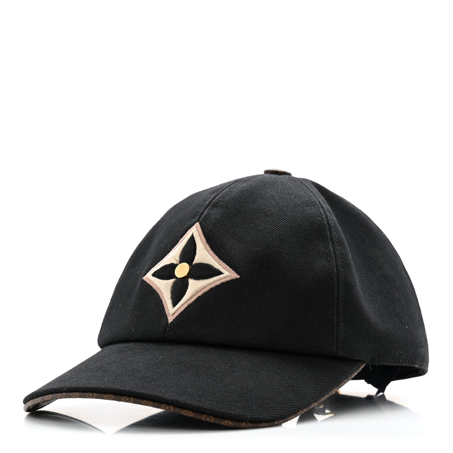 Louis Vuitton Monogram Cotton Jacquard Embroidered LV Day Cap  Black 1 of 10