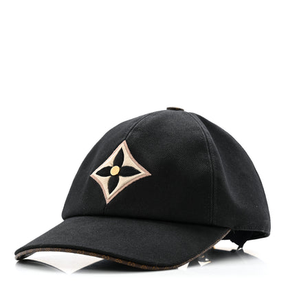 Louis Vuitton Monogram Cotton Jacquard Embroidered LV Day Cap  Black 1 of 10