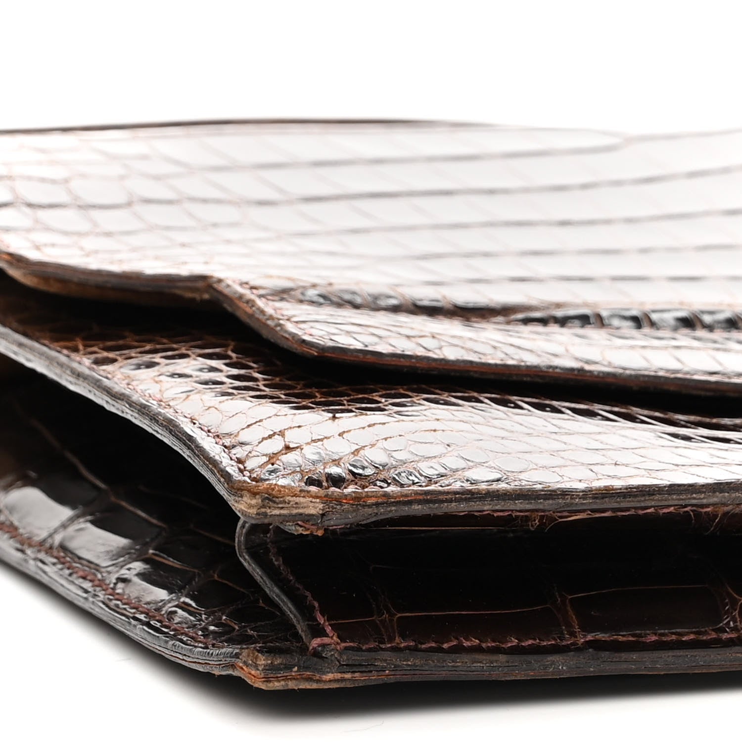 Hermes Shiny Crocodile Pascal Havane 9 of 15