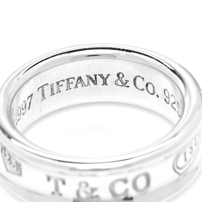 Tiffany Sterling Silver 1837 Band Ring 54 7 4 of 4