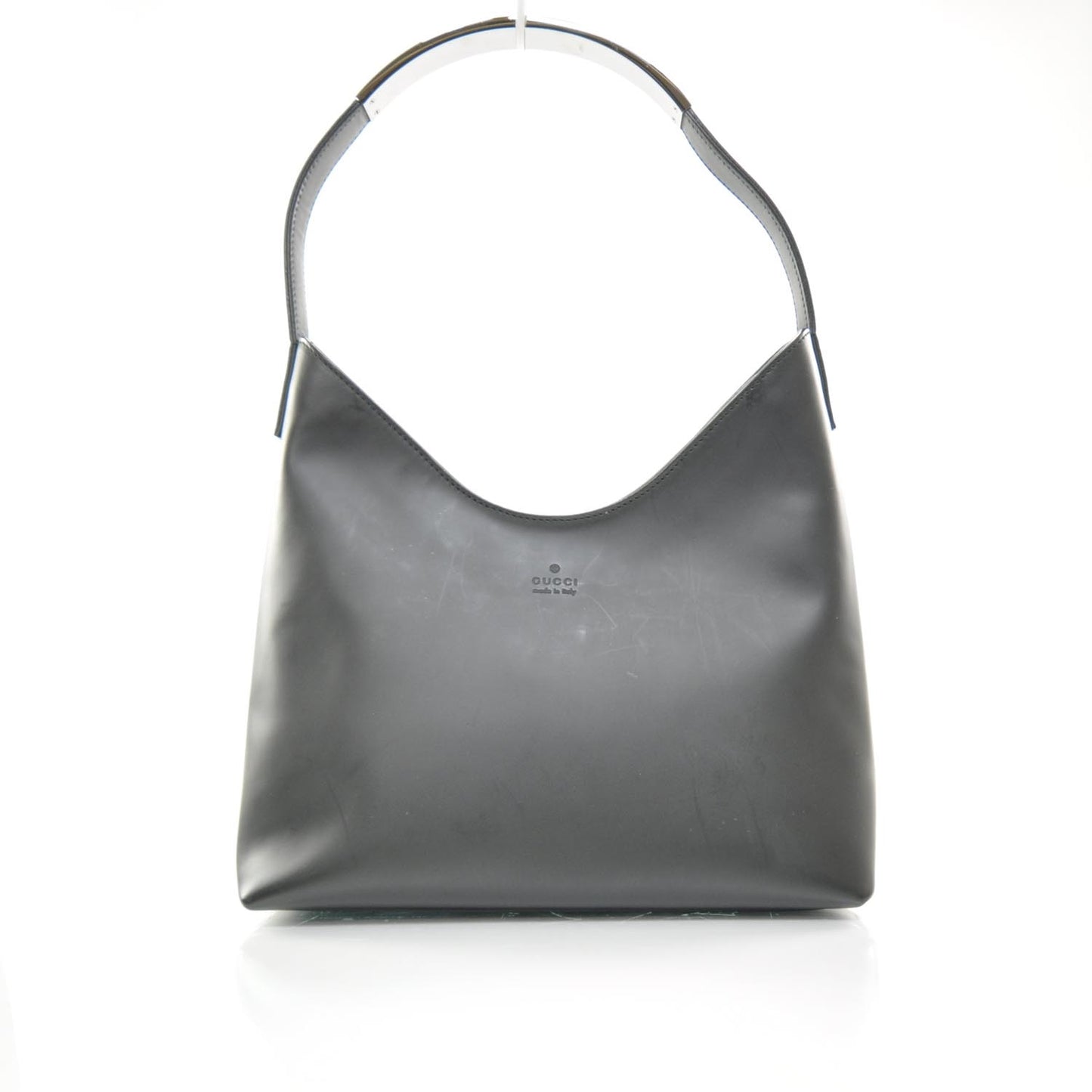 Matte Leather Hobo Black