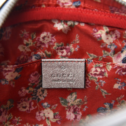 Gucci Laminated Nappa Web Trapuntata Small GG Shoulder Bag Argento 8 of 10