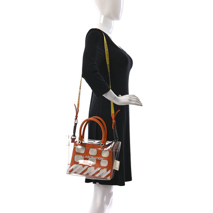 Off-White X Heron Preston PVC Transparent Crossbody Bag Orange White 2 of 19
