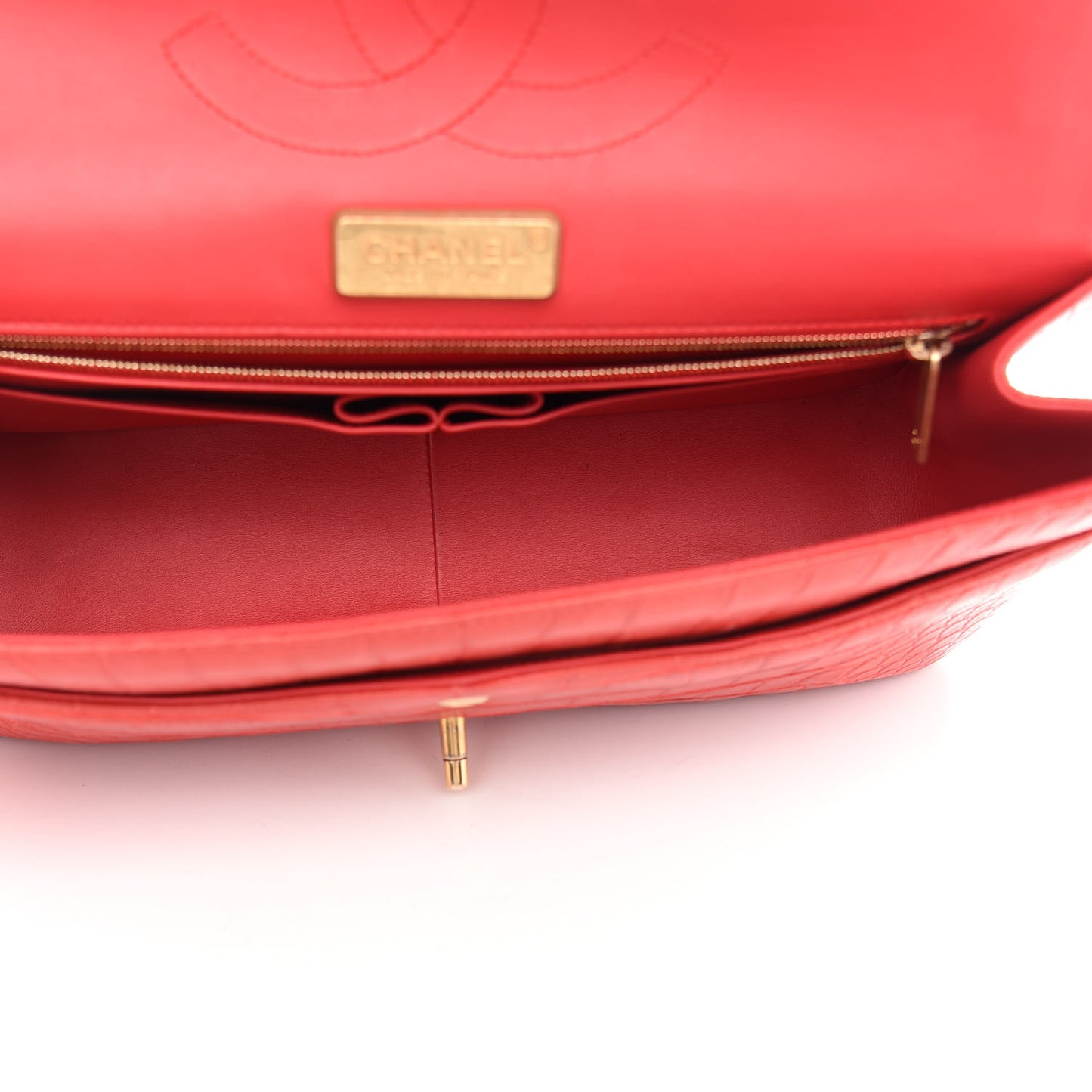 Alligator Jumbo Double Flap Red