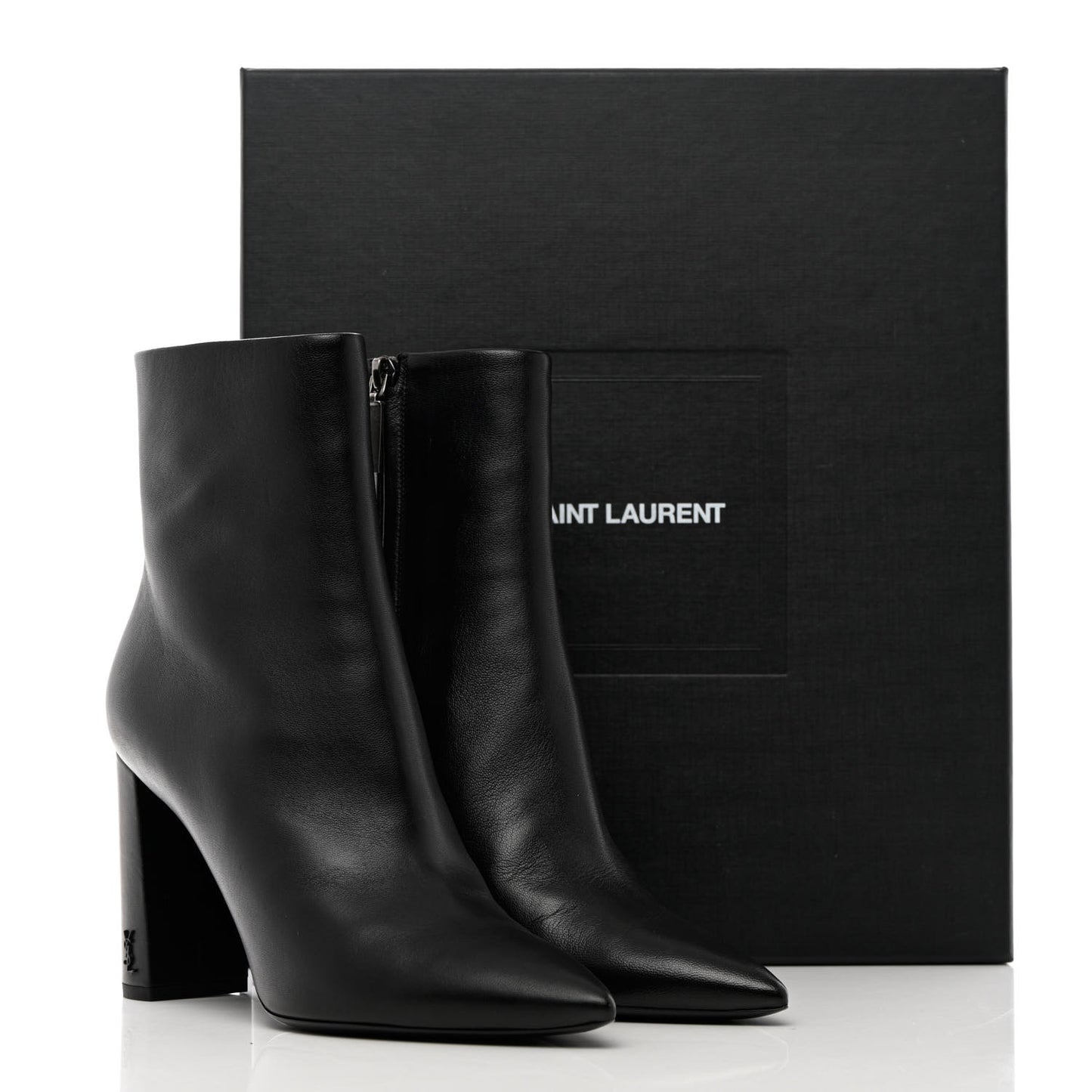 Calfskin Betty 95 Ankle Boots 40 Black