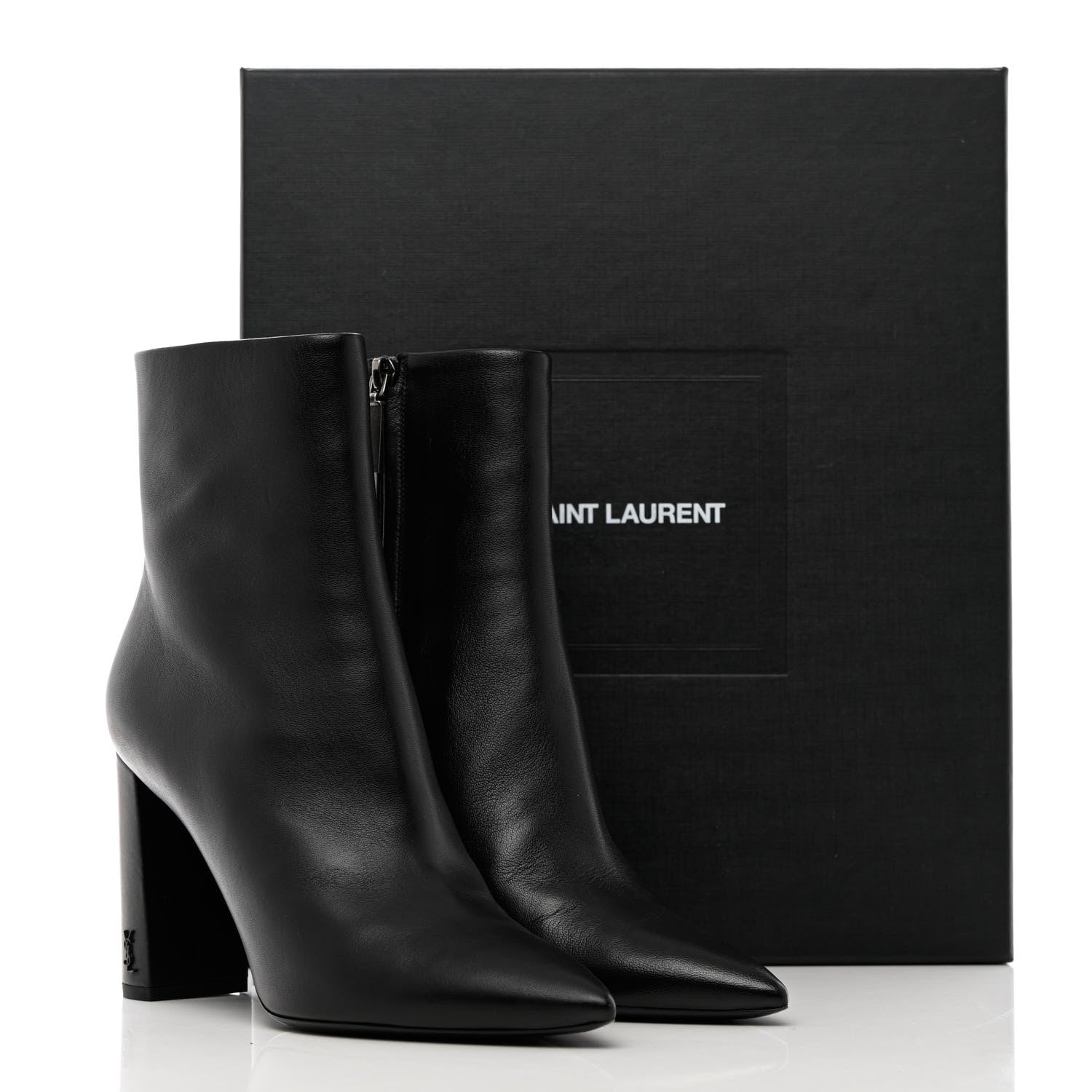 Saint Laurent Calfskin Betty 95 Ankle Boots 40 Black 16 of 16