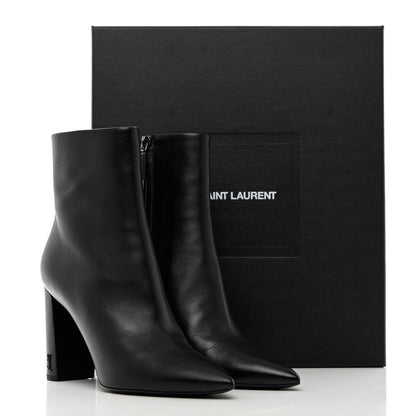 Saint Laurent Calfskin Betty 95 Ankle Boots 40 Black 16 of 16