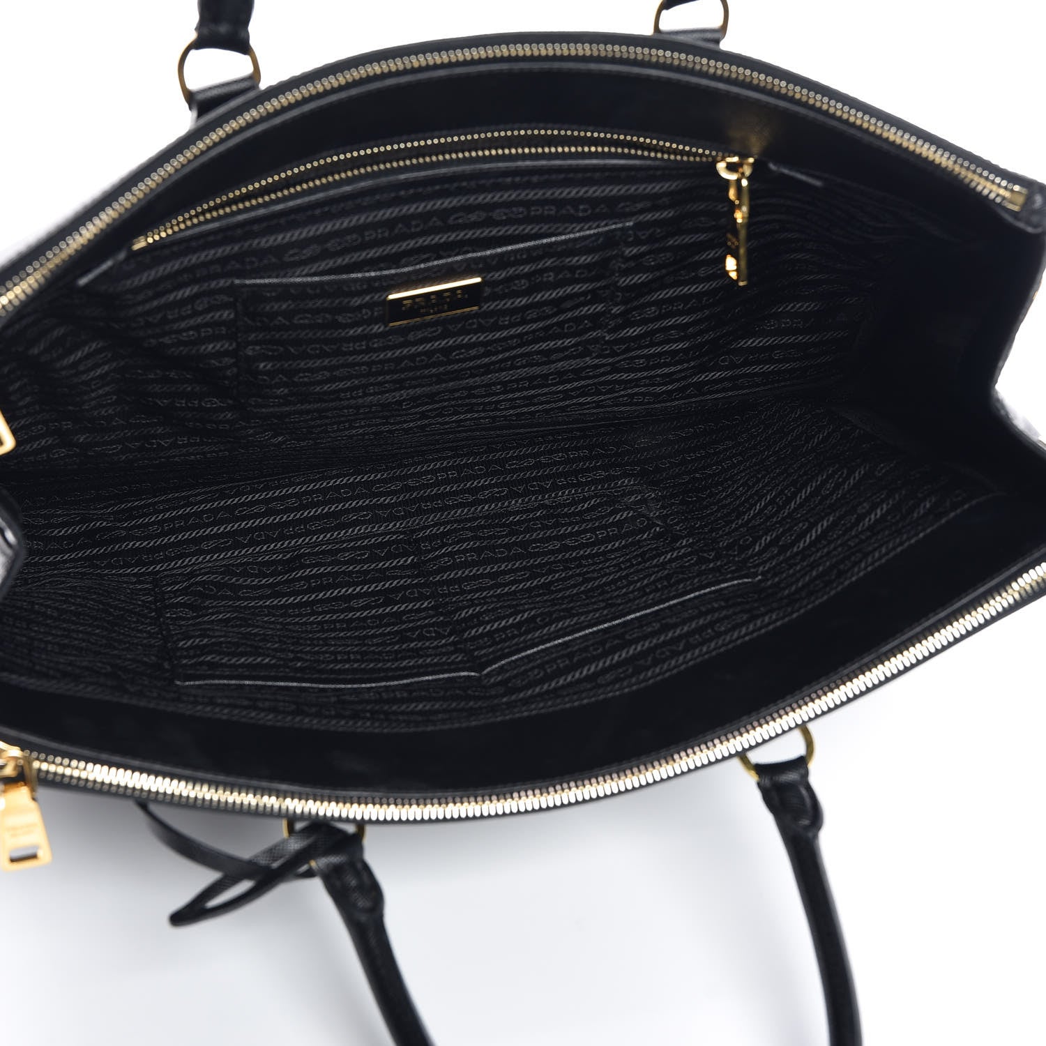 Prada Saffiano Lux Extra Large Galleria Double Zip Tote Black 5 of 14