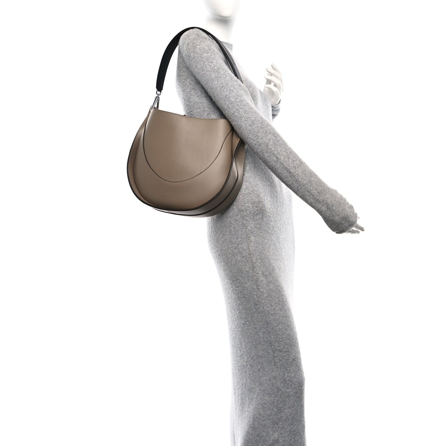 Proenza Schouler Calfskin Arch Shoulder Bag Light Taupe 2 of 11