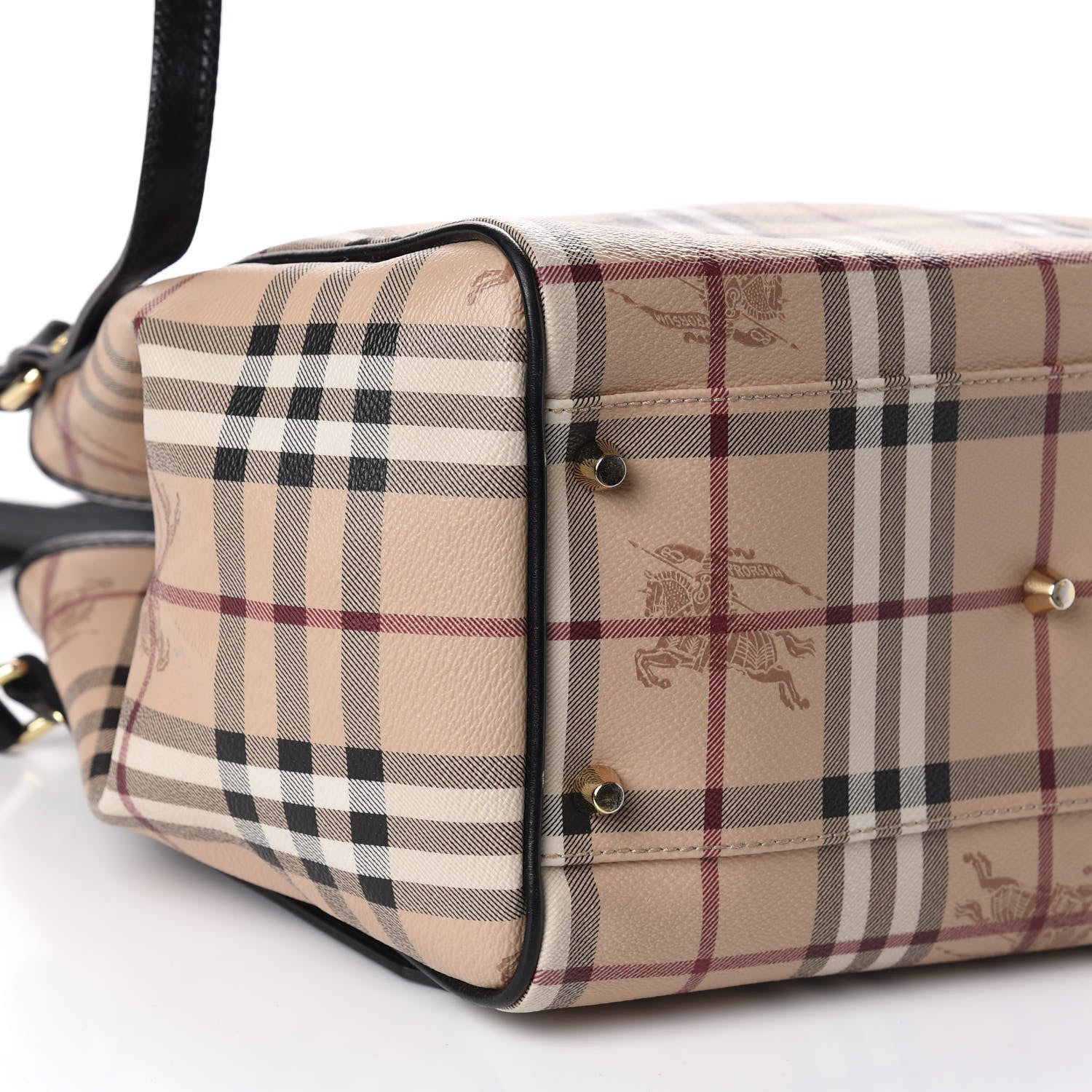 Burberry Haymarket Check Small Canterbury Tote Black 6 of 12