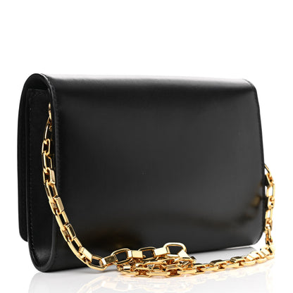 Louis Vuitton Calfskin Chain Louise MM Black 3 of 11