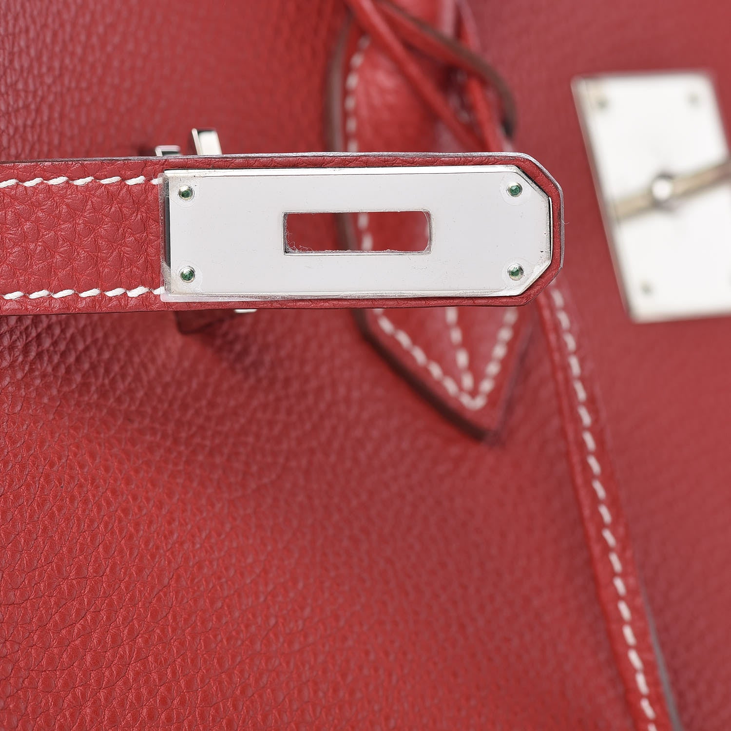 Hermes Togo Horseshoe Birkin 35 Rouge Garance 24 of 42